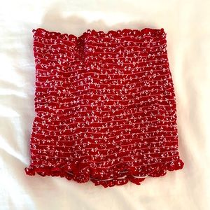Brandy Melville Red Tube Top
